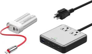 100W Charging Station& Pouch Mini Power Bank Bundle