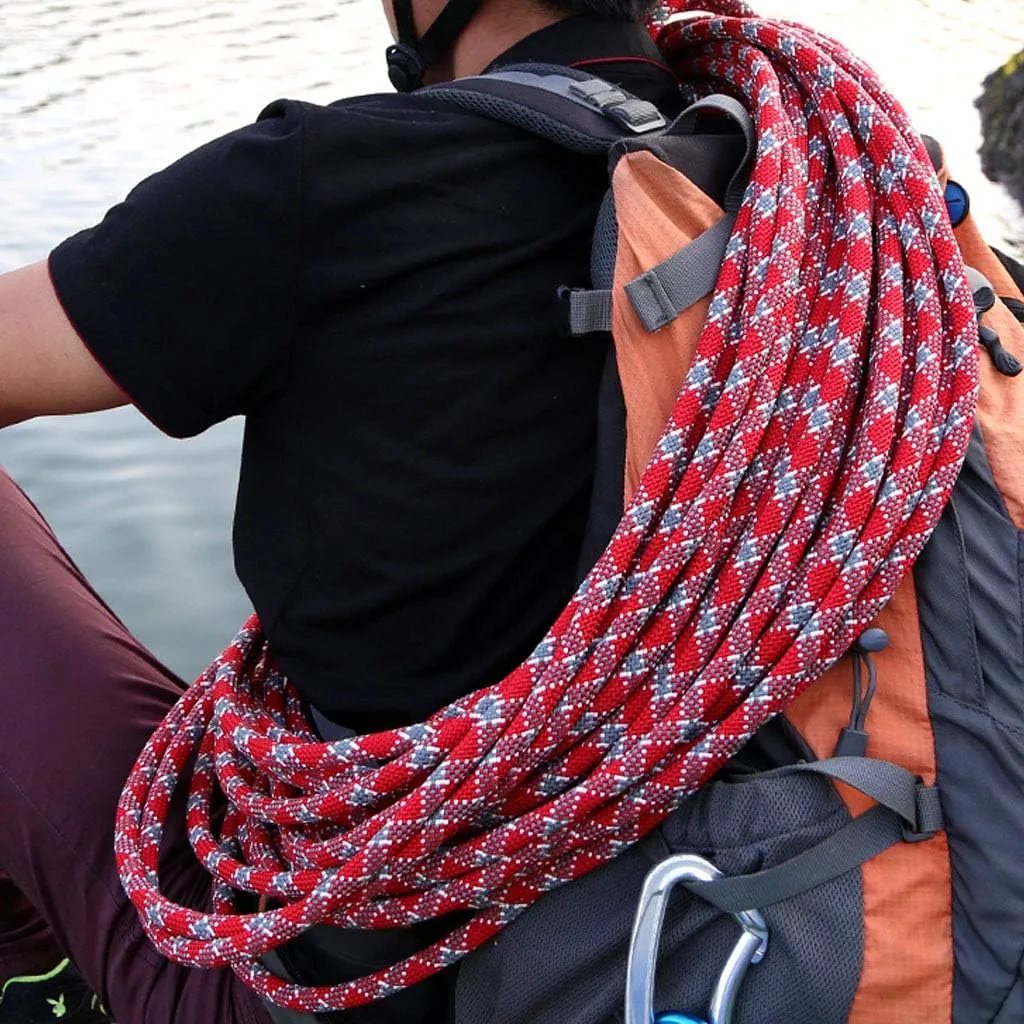 11mm Static Rope Camping Rock Climbing Rope 26KN High Strength Safety Rope for Working at Height Climbing Equipment