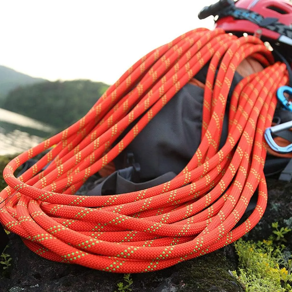 11mm Static Rope Camping Rock Climbing Rope 26KN High Strength Safety Rope for Working at Height Climbing Equipment