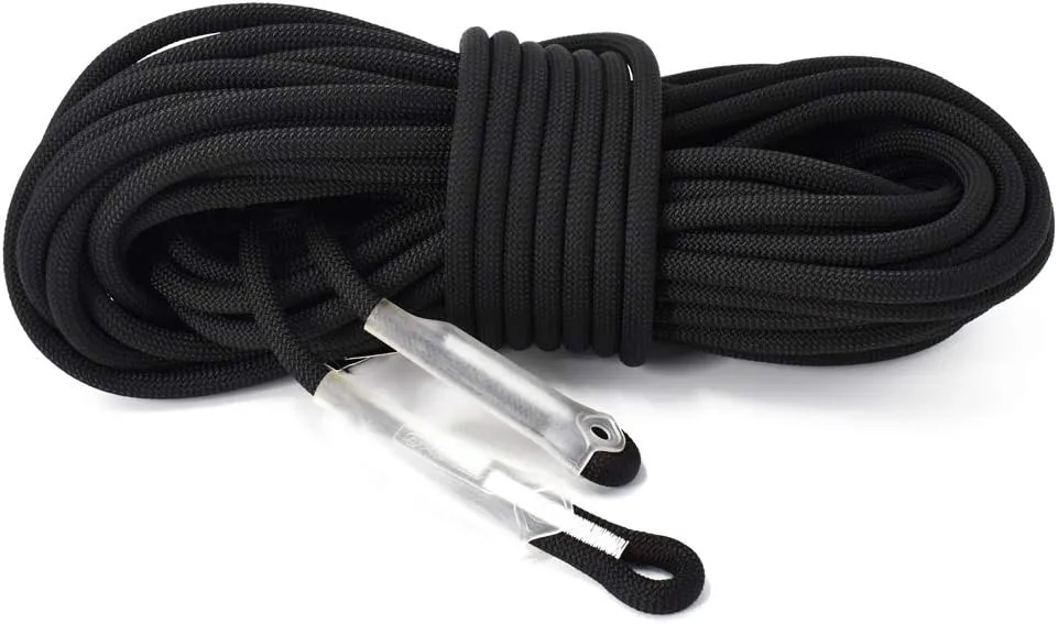 11mm Static Rope Camping Rock Climbing Rope 26KN High Strength Safety Rope for Working at Height Climbing Equipment
