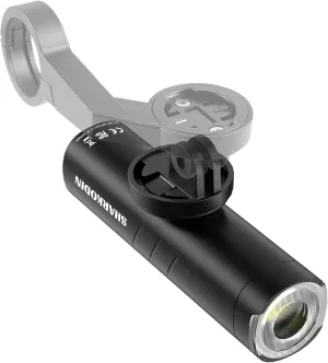 1200/1500 Lumens Bike Headlight Rechargeable, Rotating Lens Anti-Glare Bicycle Light for Night Riding for MTB Road Gravel Bike, Compatible with Garmin/GoPro Mount