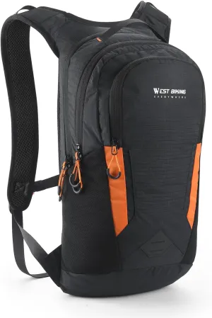 12L Large acity Sports Bag Riding Backpack Leisure Travel Backpack Shoulder Bag with Water Pocket System