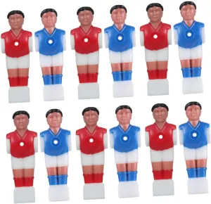 12Pcs Soccer Table Players Replacement Foosball Men Figures for Table Soccer Repair Enhanced Gameplay Fun