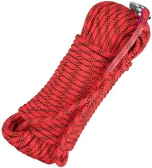 14mm Outdoor Indoor Workout Rope, 10~200m Static Rock Escape Rope for Ice Climbing Equipment, Fire Safety Rescue Rope (Color : Red, Size : 14mm x 130m)