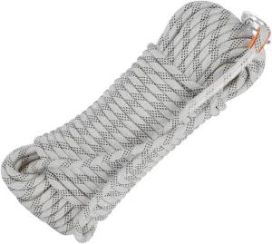 14mm Outdoor Indoor Workout Rope, 10~200m Static Rock Escape Rope for Ice Climbing Equipment, Fire Safety Rescue Rope (Color : White, Size : 14mm x 15m)