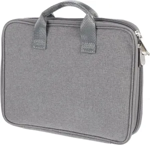 1pc Double Layer Watch Band Organizer Bag Portable Storage Pouch for Watch Bands Accessories Protects from Scratches for Travel Home Use Grey
