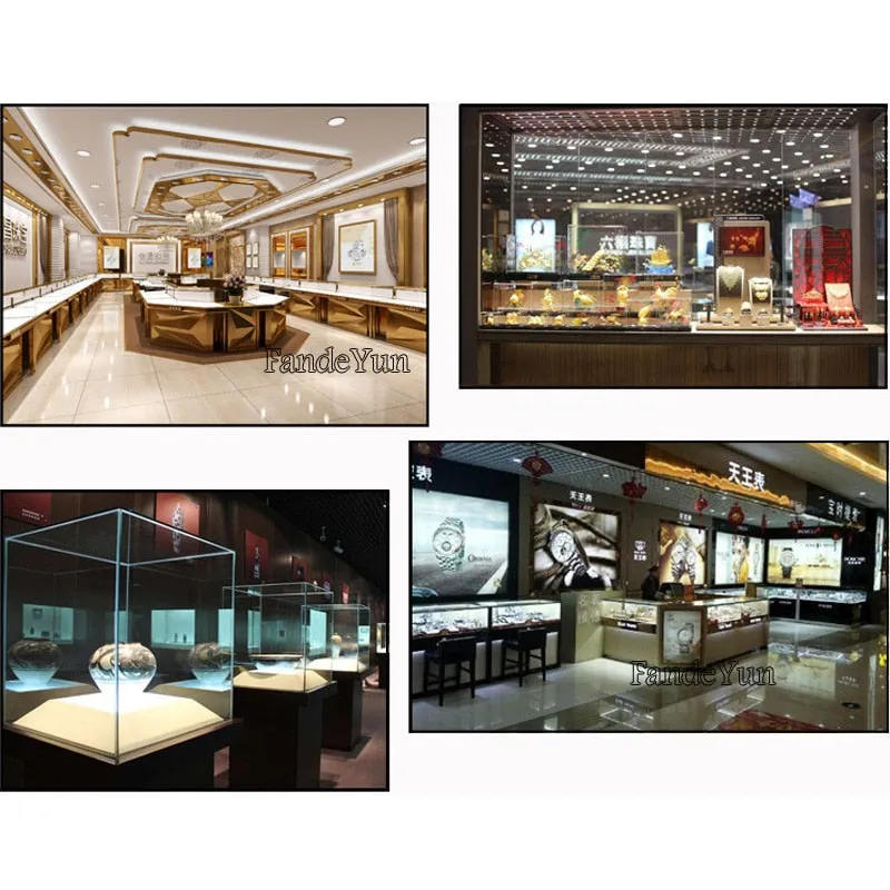 1W 3W 200/300mm LED spotlights Showcase Light wall lamp For Exhibition Display AC110V 220V DC12V Led Spot Jewelry Display
