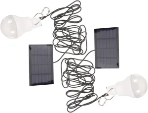 2-Pack Solar Camping Lights Solar-Powered Outdoor Led for Tent Hiking Garden Patio Easy to Use No Charging Required