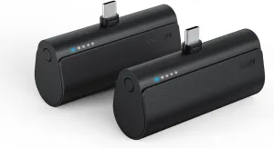 2 Packs of USB C Portable Chargers, 5000mAh Portable Android Chargers Fast Charge Cordless Battery Pack Compatible for Samsung Galaxy S22, S21, S20, S10, S9, S8, Pixel, Moto, LG, Oculus Quest, Android