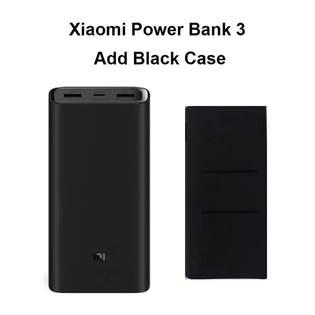 2019 NEW Xiaomi Mi 20000mAh Power Bank 3 Pro/ 2C USB-C 45W Portable Charger Dual USB Powerbank for Laptop Smartphone