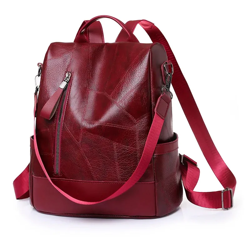 2023 New Hot Women’s Designer High-Quality Soft Leather Backpack – Simple Fashion, Large Capacity, Antitheft Shoulder Bag