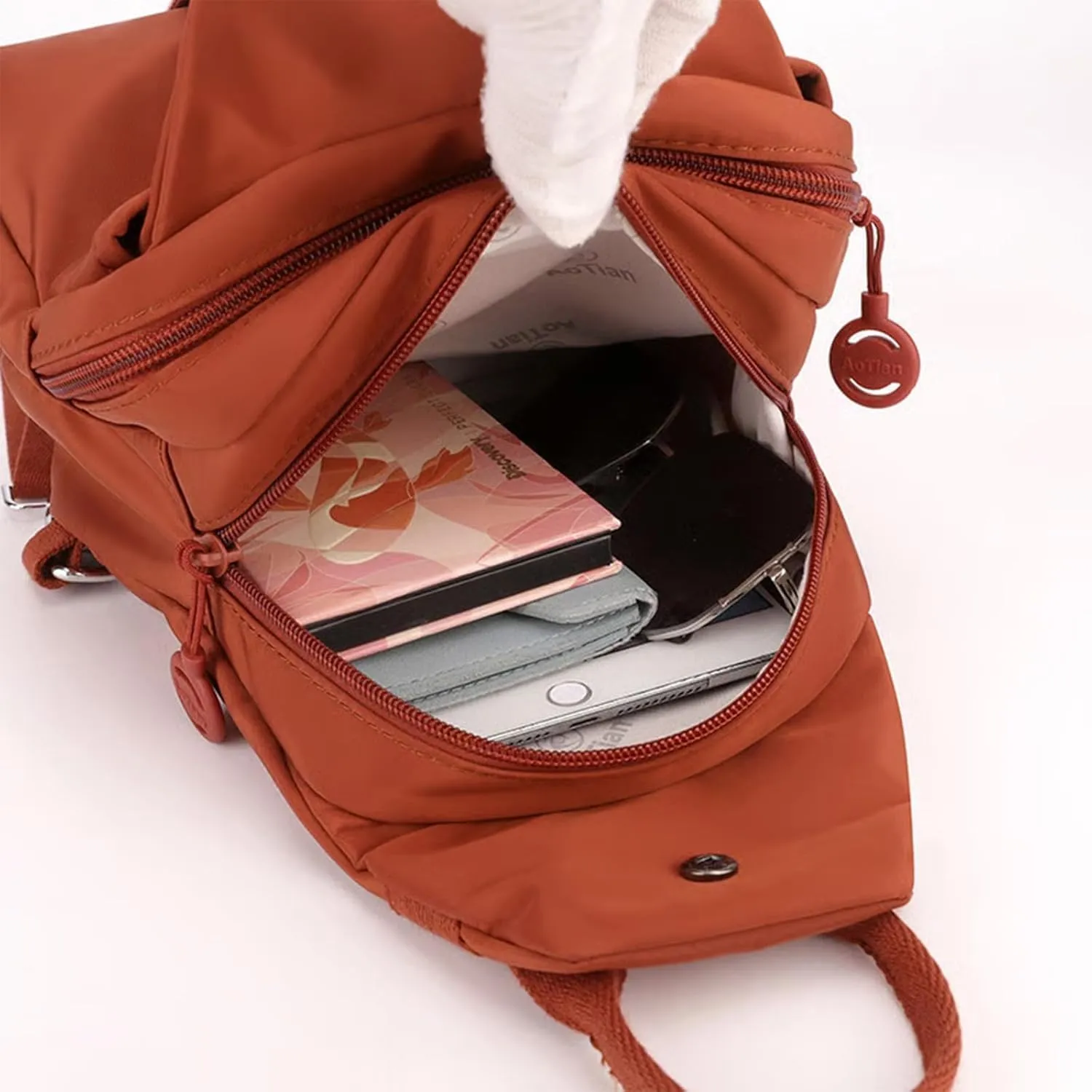 2025 Backpack Chest Bag Double Zipper Large Capacity, Vovtva Bags, Vovtv Street Lite Chic Versatile Travel Bag (1, Pink)