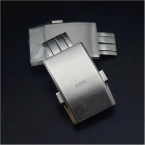 20mm Stainless Steel Buckle Classic Buckle Men's Women's Durable Rubber Silicone Strap Silver Adjustable Buckle Table buckle