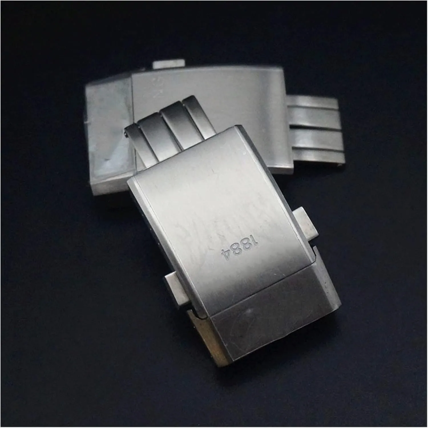 20mm Stainless Steel Buckle Classic Buckle Men's Women's Durable Rubber Silicone Strap Silver Adjustable Buckle Table buckle
