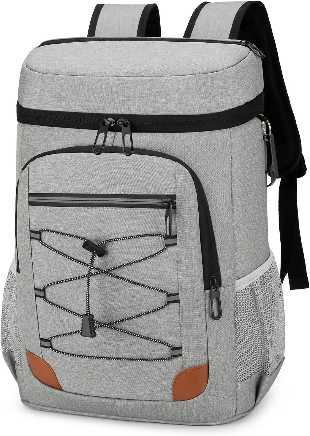 25L Insulated Cooler Backpack, 24 Cans Leak Proof Soft Picnic Backpack, Large Waterproof Lunch Cooling Backpack for Beach Travel Camping
