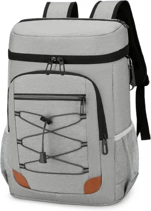 25L Insulated Cooler Backpack, 24 Cans Leak Proof Soft Picnic Backpack, Large Waterproof Lunch Cooling Backpack for Beach Travel Camping