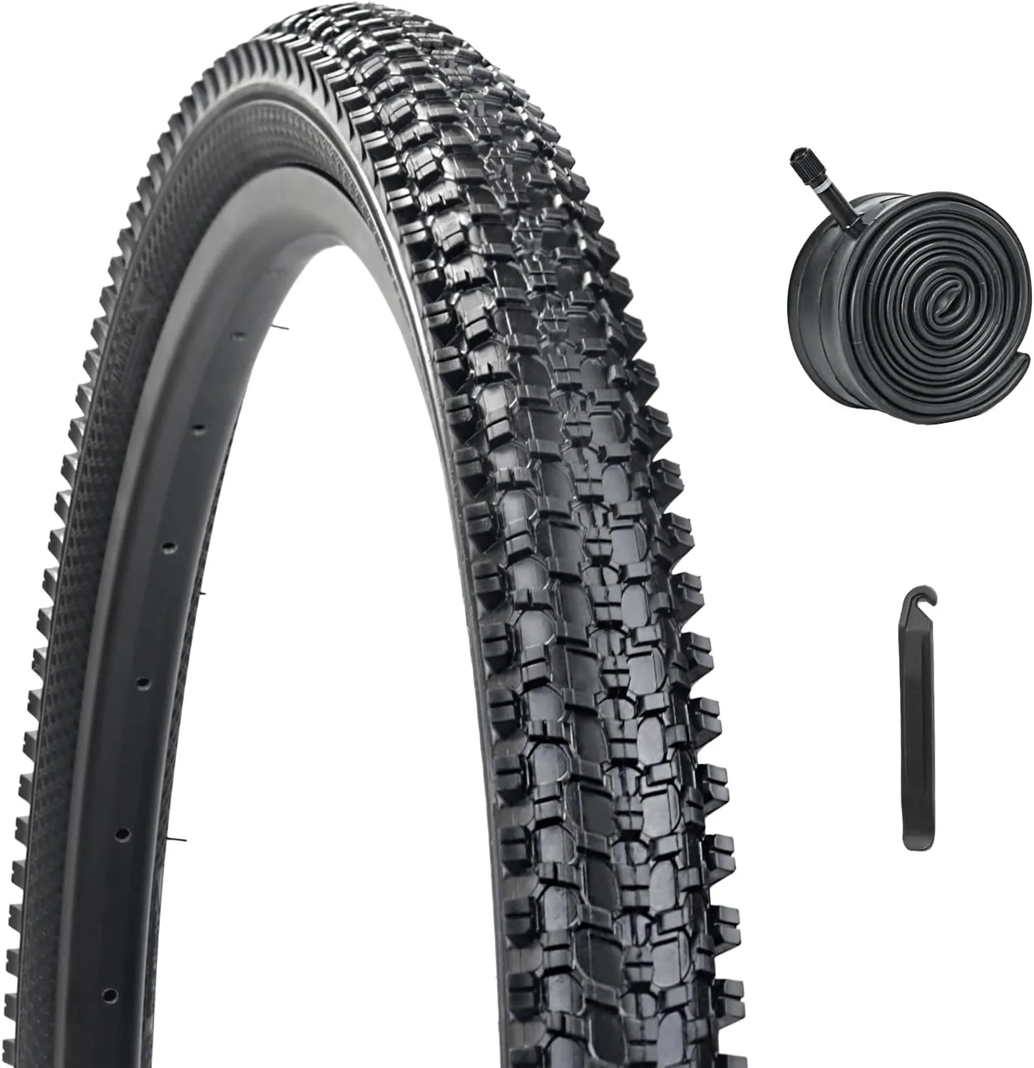 26x1.95/24x1.95 Bike Tire,HUIOK Folding Replacement Bike Tires,Cushioned and Comfortable MTB Bicycle tire,Rubber Tires for Hard Roads, Muddy