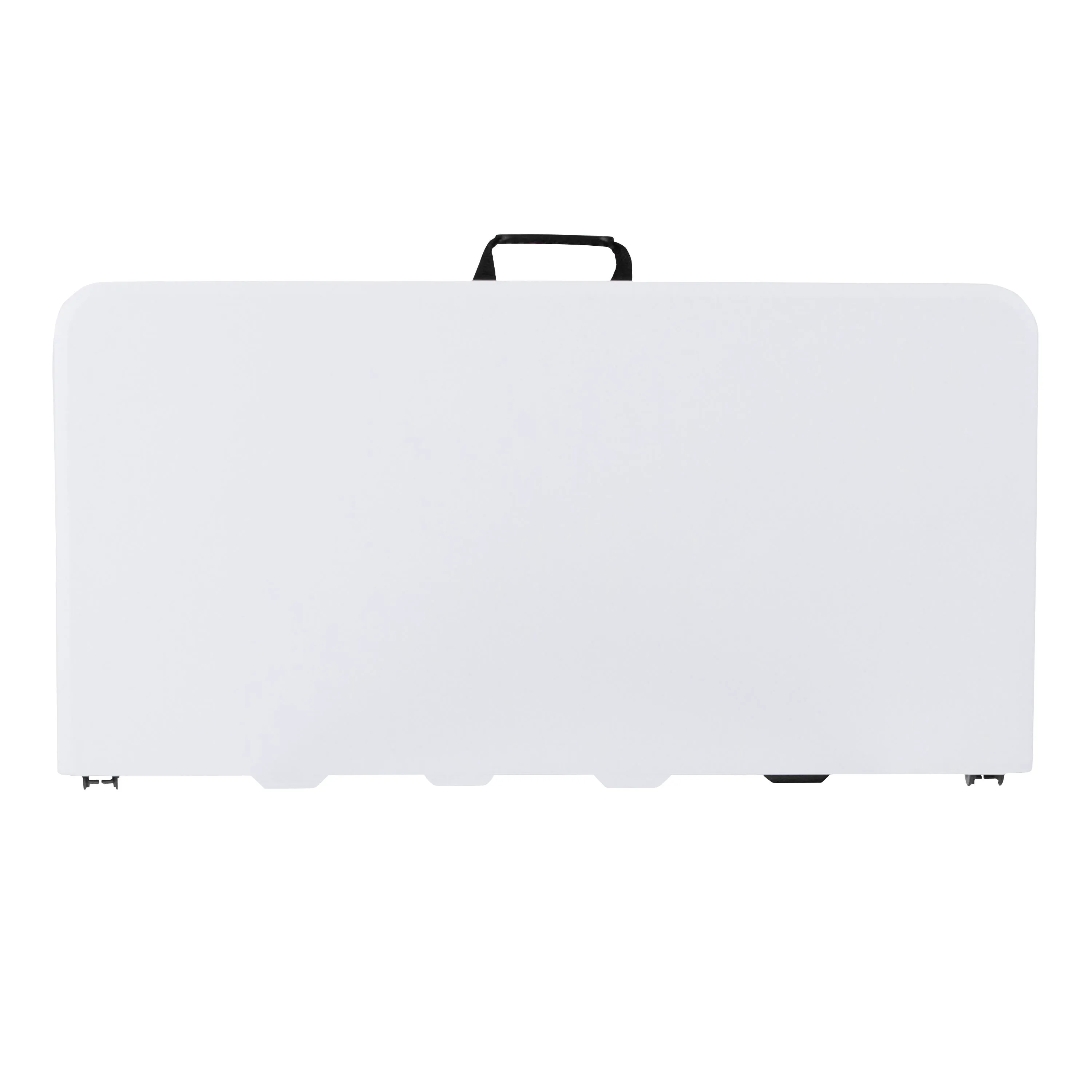2.79-Foot Square Bi-Fold Plastic Folding Table with Carrying Handle