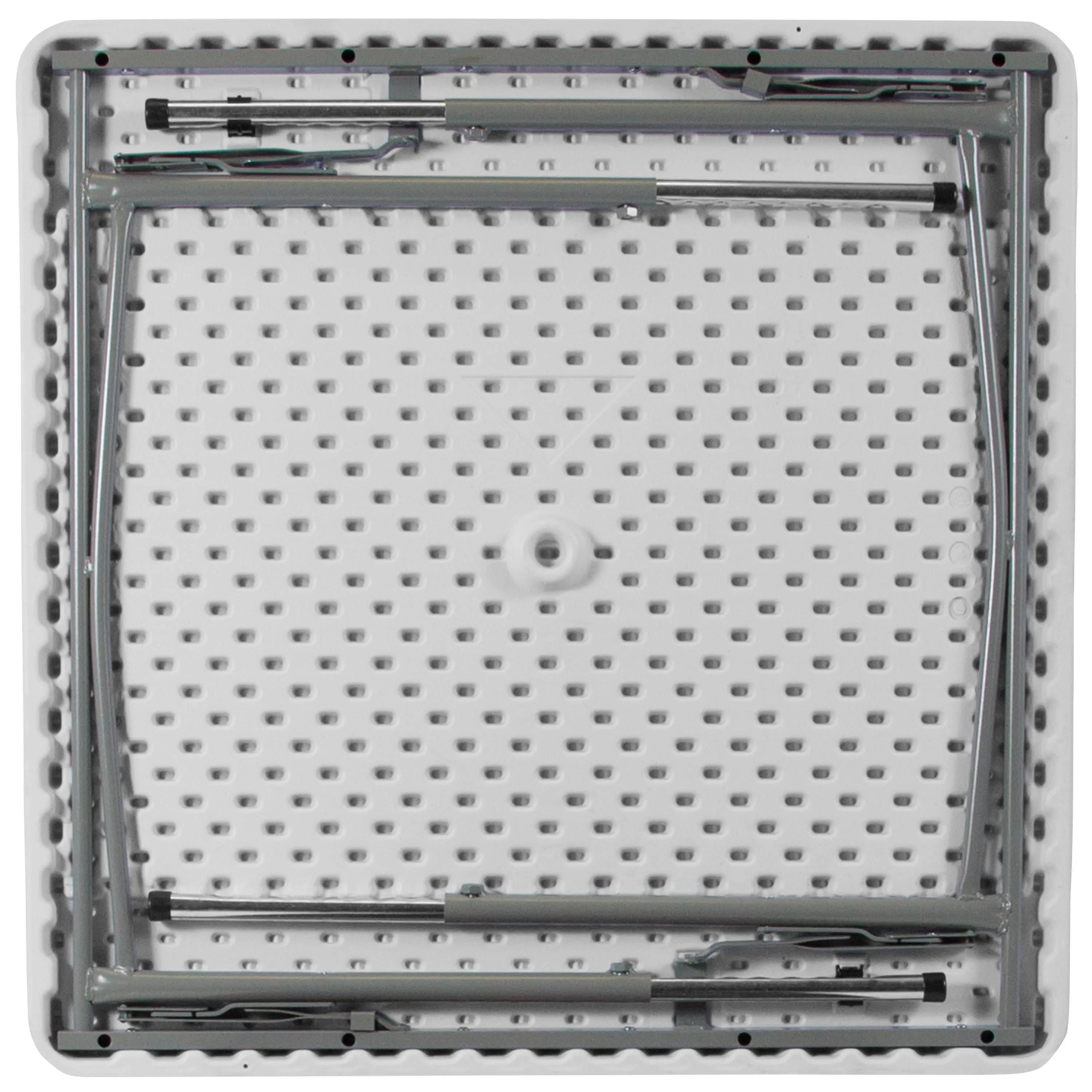 2.79-Foot Square Height Adjustable Plastic Folding Table