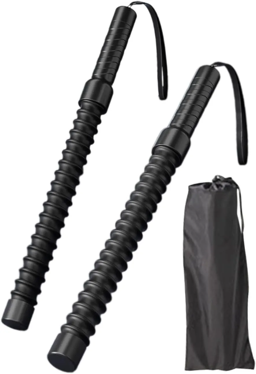2Pcs Ropeless Battle Ropes Spring Bar Fitness Equipment Strength Conditioning Workout Ropes Exercise Rope for Outdoor Workout