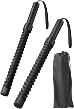 2Pcs Ropeless Battle Ropes Spring Bar Fitness Equipment Strength Conditioning Workout Ropes Exercise Rope for Outdoor Workout