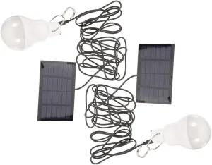 2Pcs Solar Powered Camping Light Rechargeable Indoor Outdoor Solar Light Bulb for Home Garden Tent and Emergency Use Easy to Use No Electricity Needed for Hiking