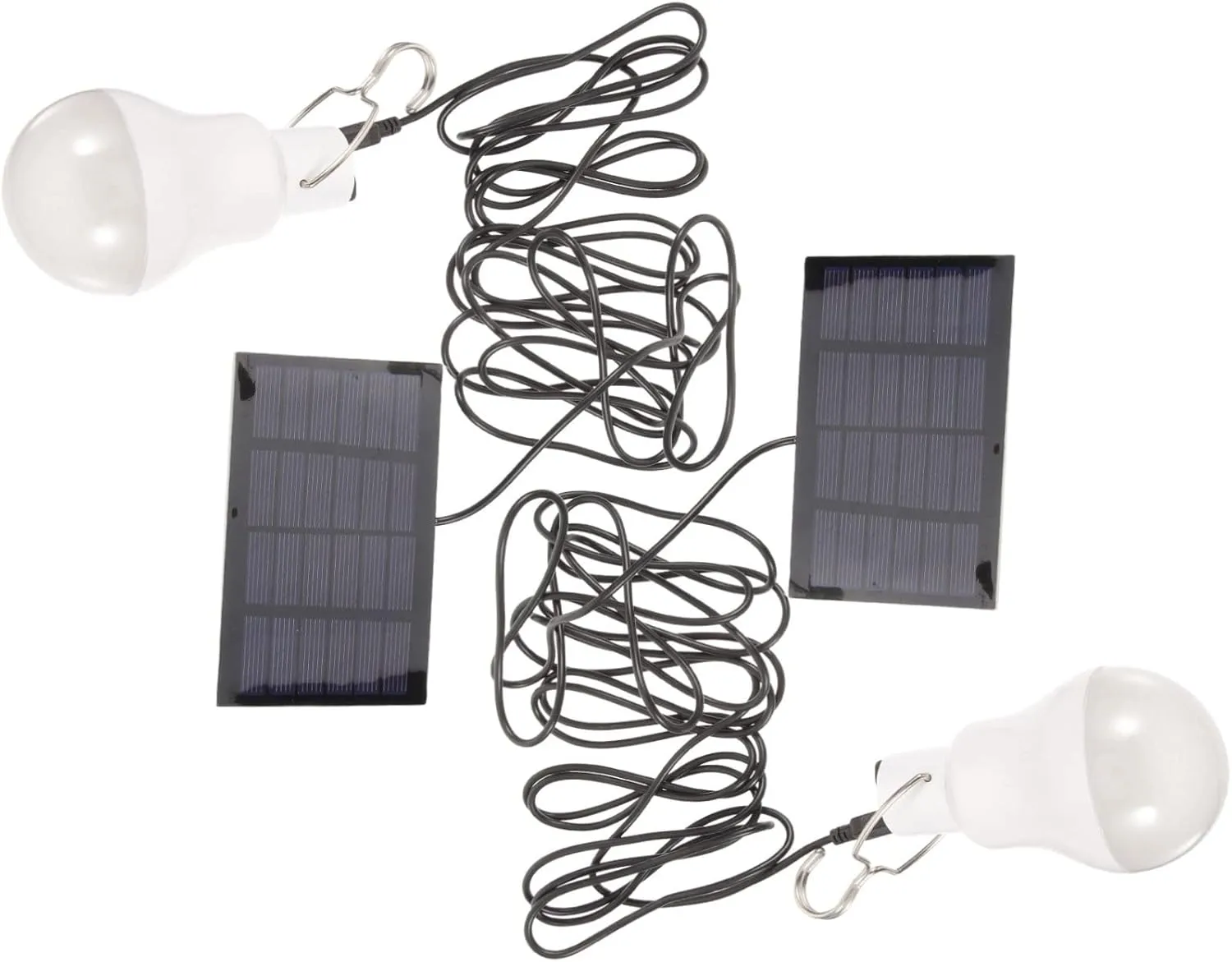 2Pcs Solar Powered Camping Light Rechargeable Indoor Outdoor Solar Light Bulb for Home Garden Tent and Emergency Use Easy to Use No Electricity Needed for Hiking
