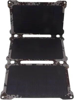 30W Collapsible Solar Panel 18V 5V Energy Saving Portable Collapsible Solar Panel Kit for Camping Mountaineering (Camouflage)