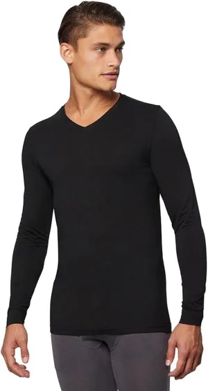 32 Degrees Heat Mens Performance Thermal Lightweight Baselayer Vneck Long Sleeve Top