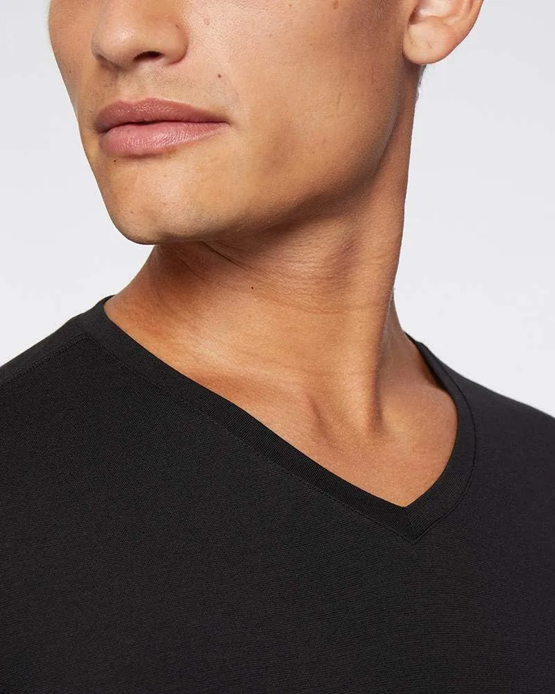 32 Degrees Heat Mens Performance Thermal Lightweight Baselayer Vneck Long Sleeve Top