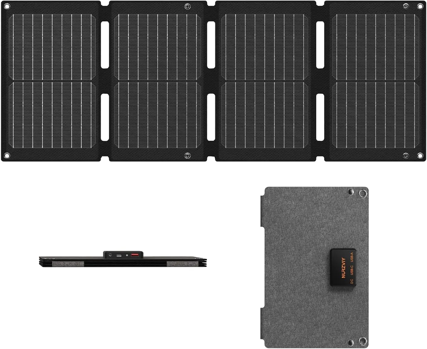 34W Foldable Portable Solar Charger, Backpacking Solar Panel IP67 Water and Dust Resistance, PD3.0 QC3.0 Ultra-Fast Charging for Outdoor Camping Hiking