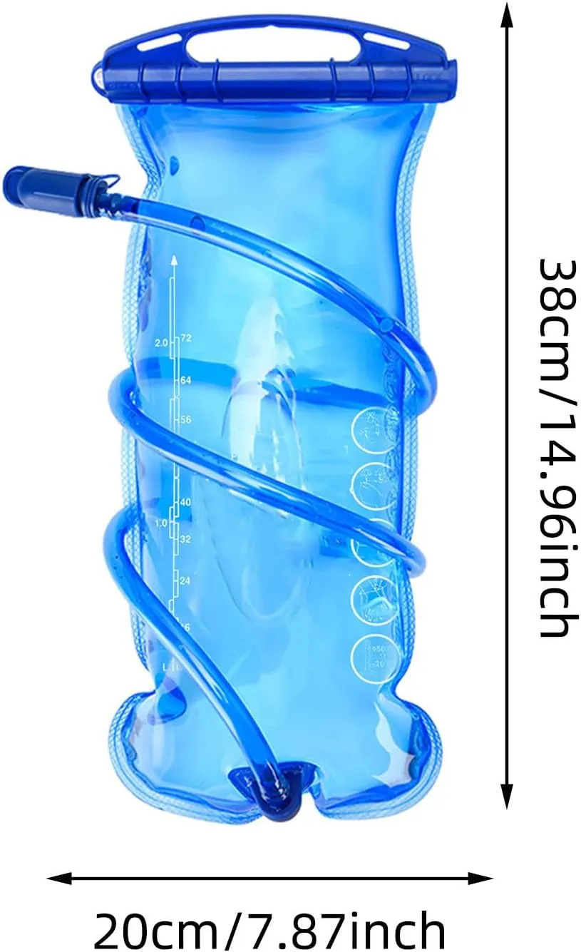 3L BPA-Free Hydration Bladder with Straw - Leak-Proof Military Grade Water Reservoir - Foldable Design for Hiking Backpacks, Cycling & Outdoor Adventures