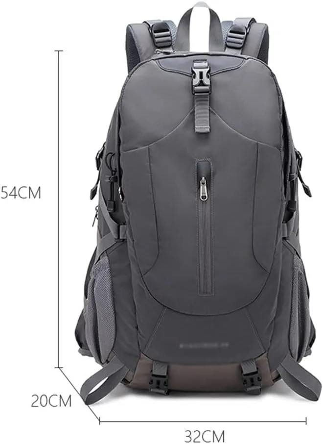 40L Hiking Backpack Outdoor Mountaineering Bag Large Capacity Travel Sports Backpack (E,As the picture shows)