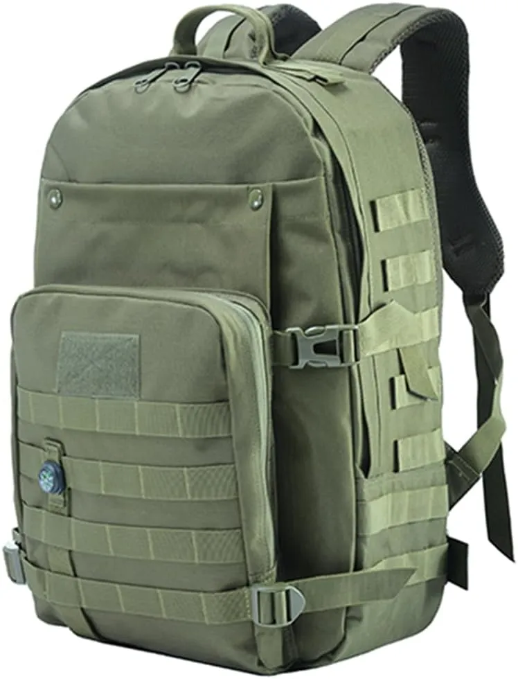40L Military Tactical Backpack with Compass Army Molle Bag Backpacks for Men Women Hiking Travel Rucksack