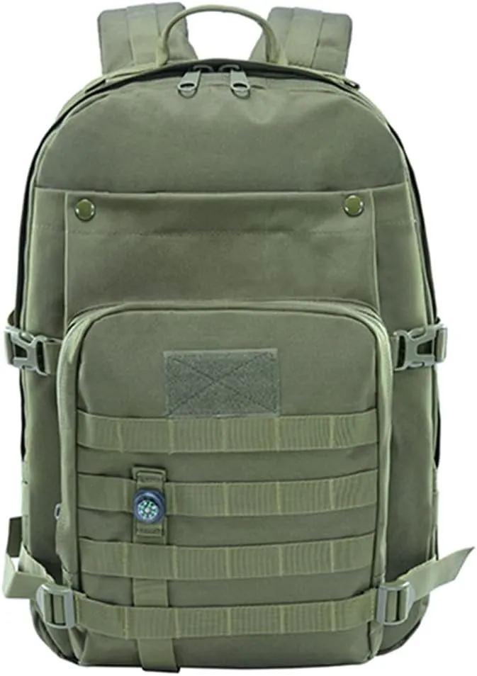 40L Military Tactical Backpack with Compass Army Molle Bag Backpacks for Men Women Hiking Travel Rucksack