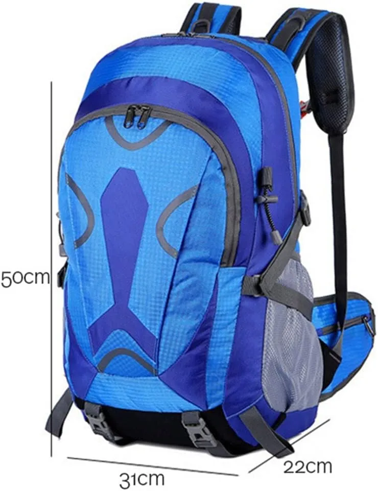 40L Outdoor Sports Backpack Large Capacity Travel Backpack Hiking Mountaineering Backpack(D)