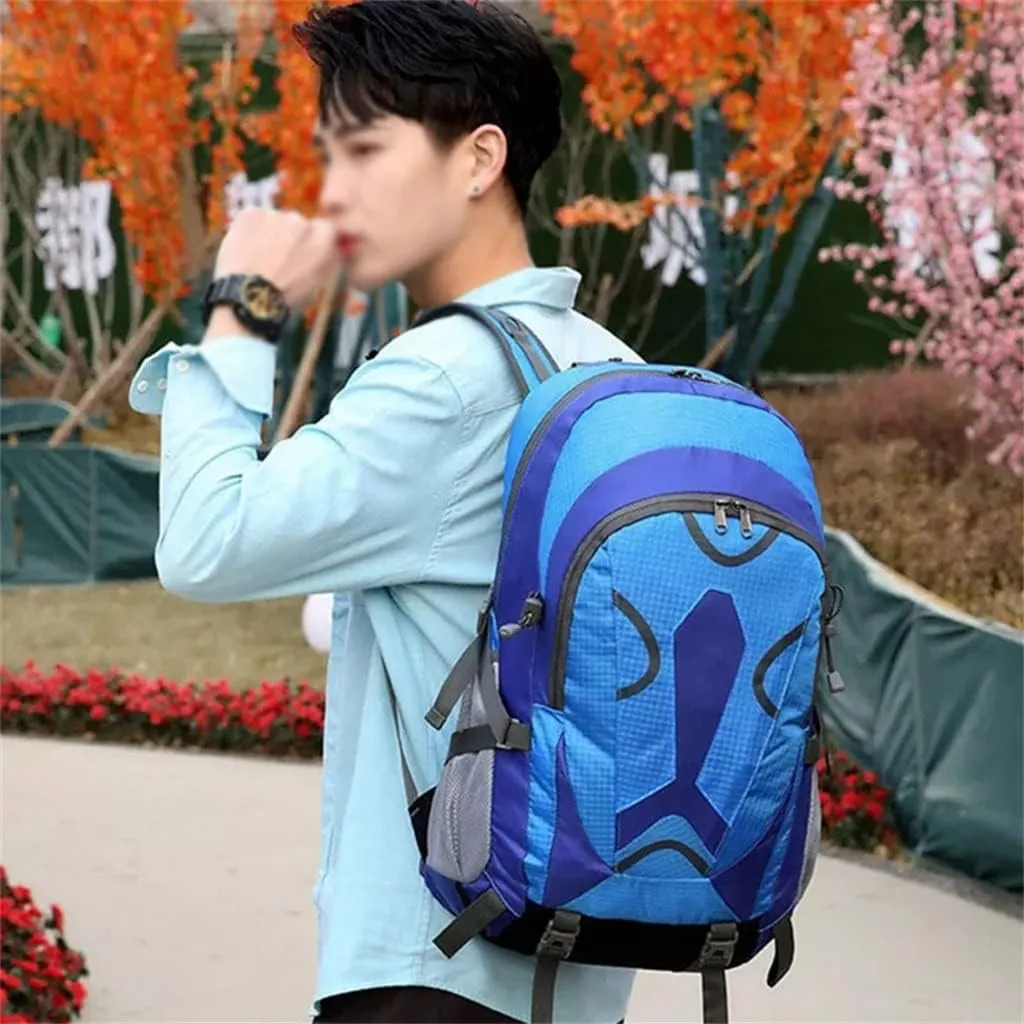 40L Outdoor Sports Backpack Large Capacity Travel Backpack Hiking Mountaineering Backpack(D)