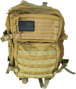 40L Tactical Backpack – 900D/1000D Molle Assault Pack, 3-Day Survival, Hiking, Camping, Travel Gear (DESERT PATROL KHAKI)