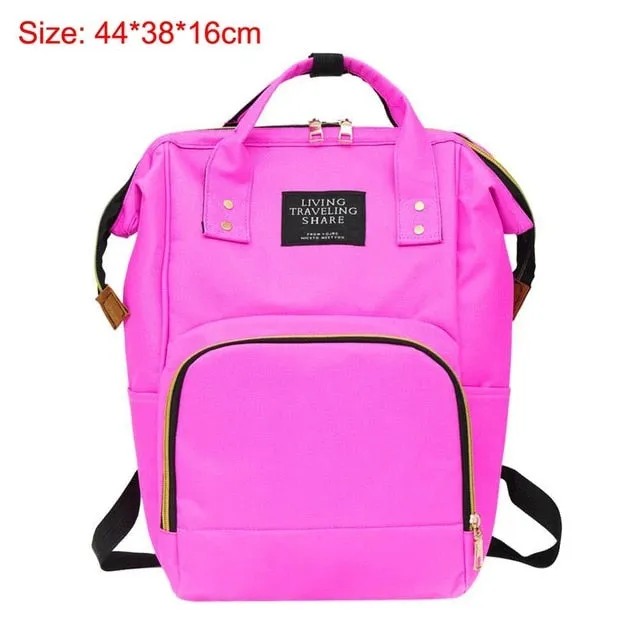 41color Mummy Backpack Zipper Large Capacity Travel Maternity Bag Diaper Baby Bag Multifunctional Nursing Bag Backpack Baby Care