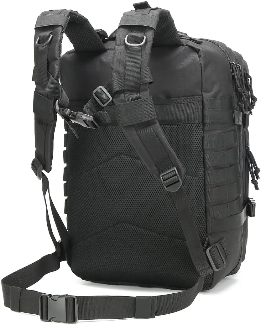 45L Large Tactical Backpack for Men, Military Bug Out Bag Backpack Daypack 3-Day Assault Pack for Hiking (Jungle Digital)