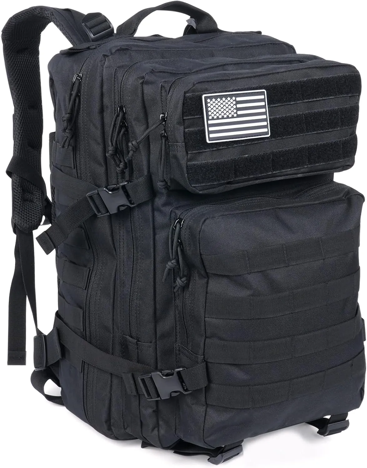 45L Military Tactical Backpacks, 3 Day Assault Pack, Large Army Bug Out Bag With Molle System for Men and Women Camping, Hiking Trekking Rucksack