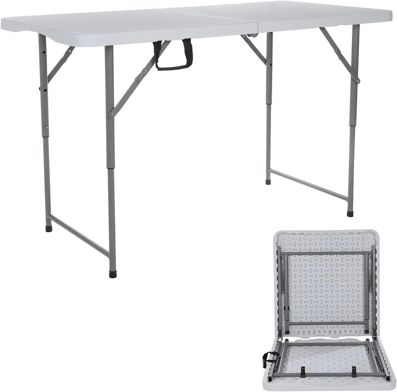4ft Folding Table Outdoor Picnic Table Barbecue Camping Tables Courtyard Leisure Portable Tables Balcony Table