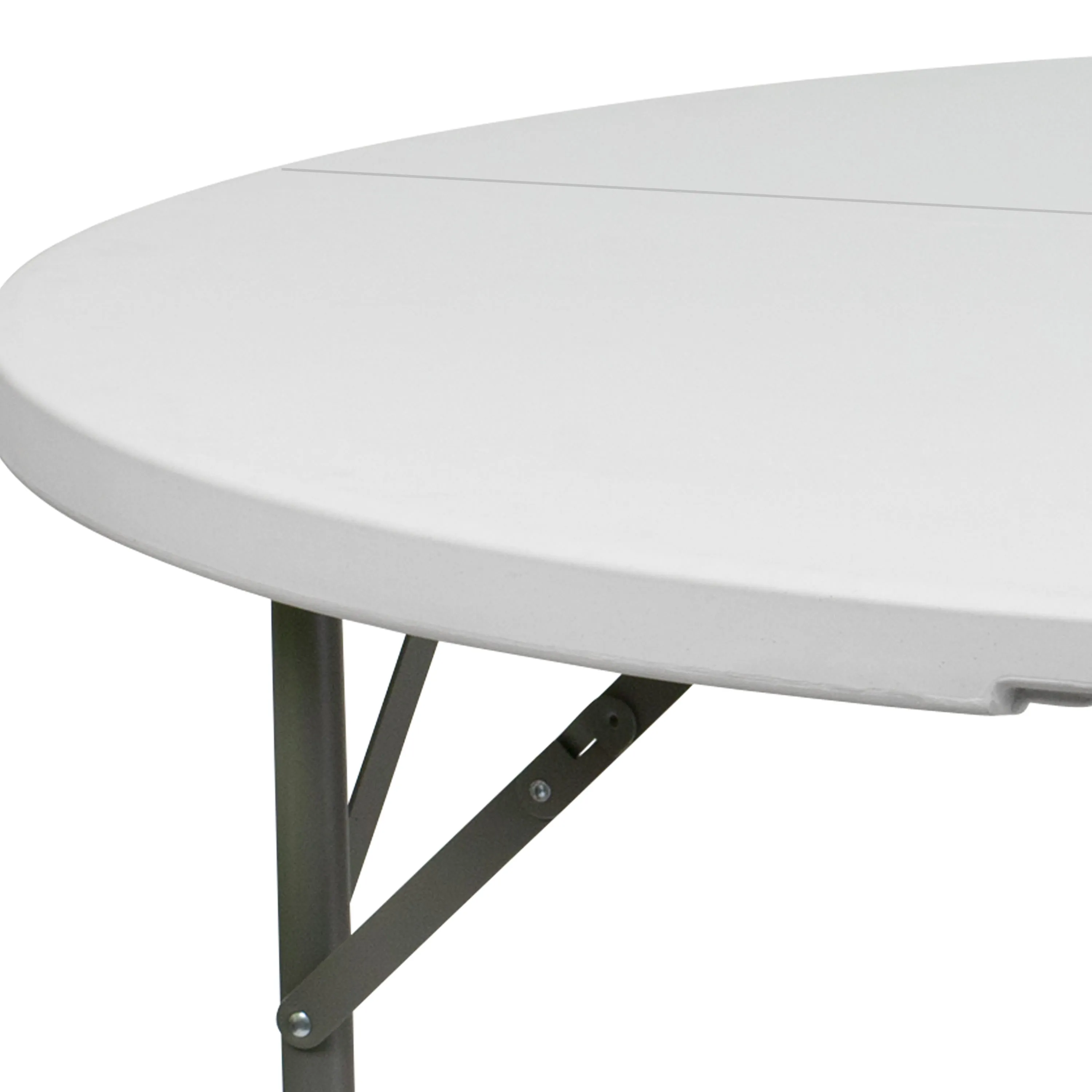 5-Foot Round Plastic Folding Table