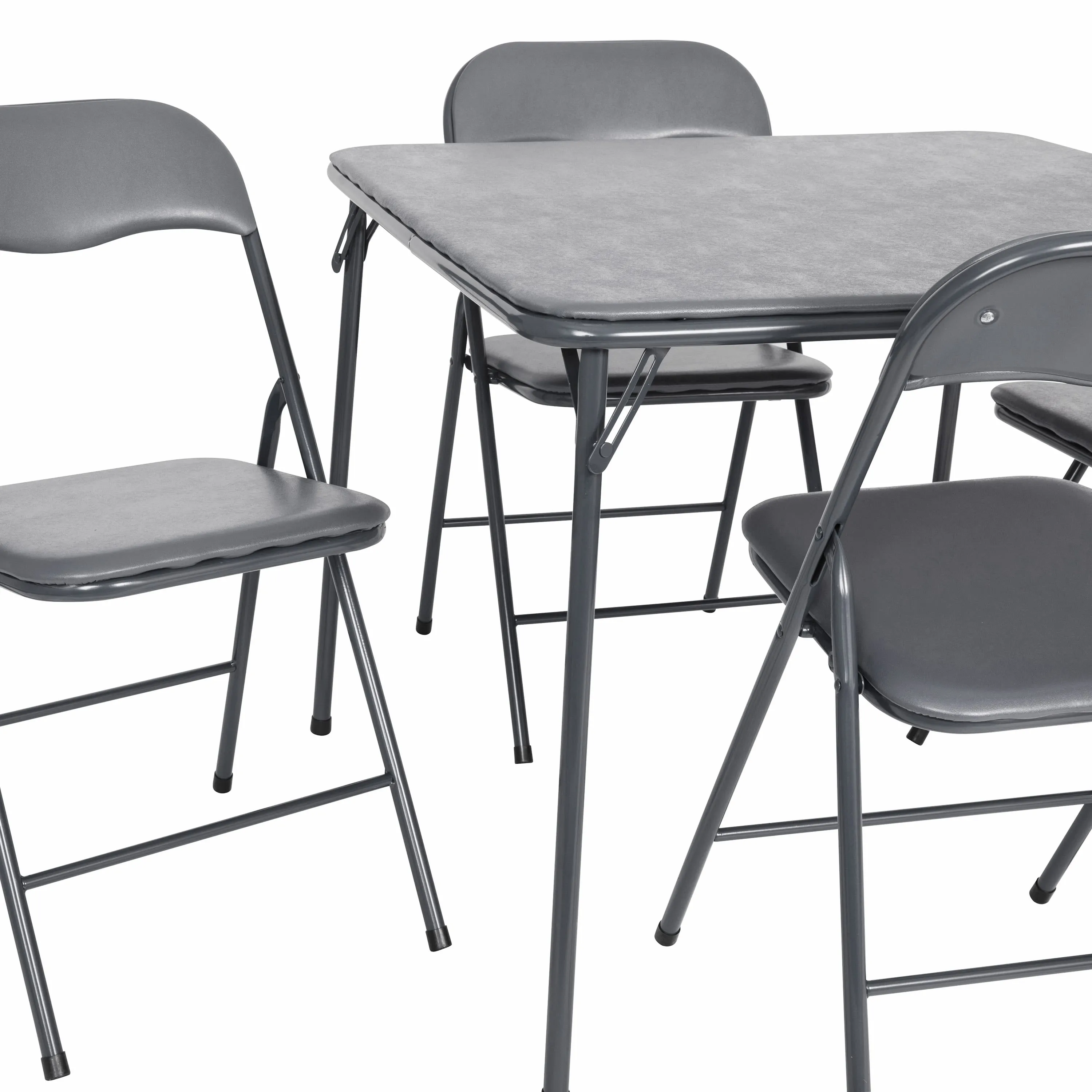 5 Piece Folding Card Table and Chair Set