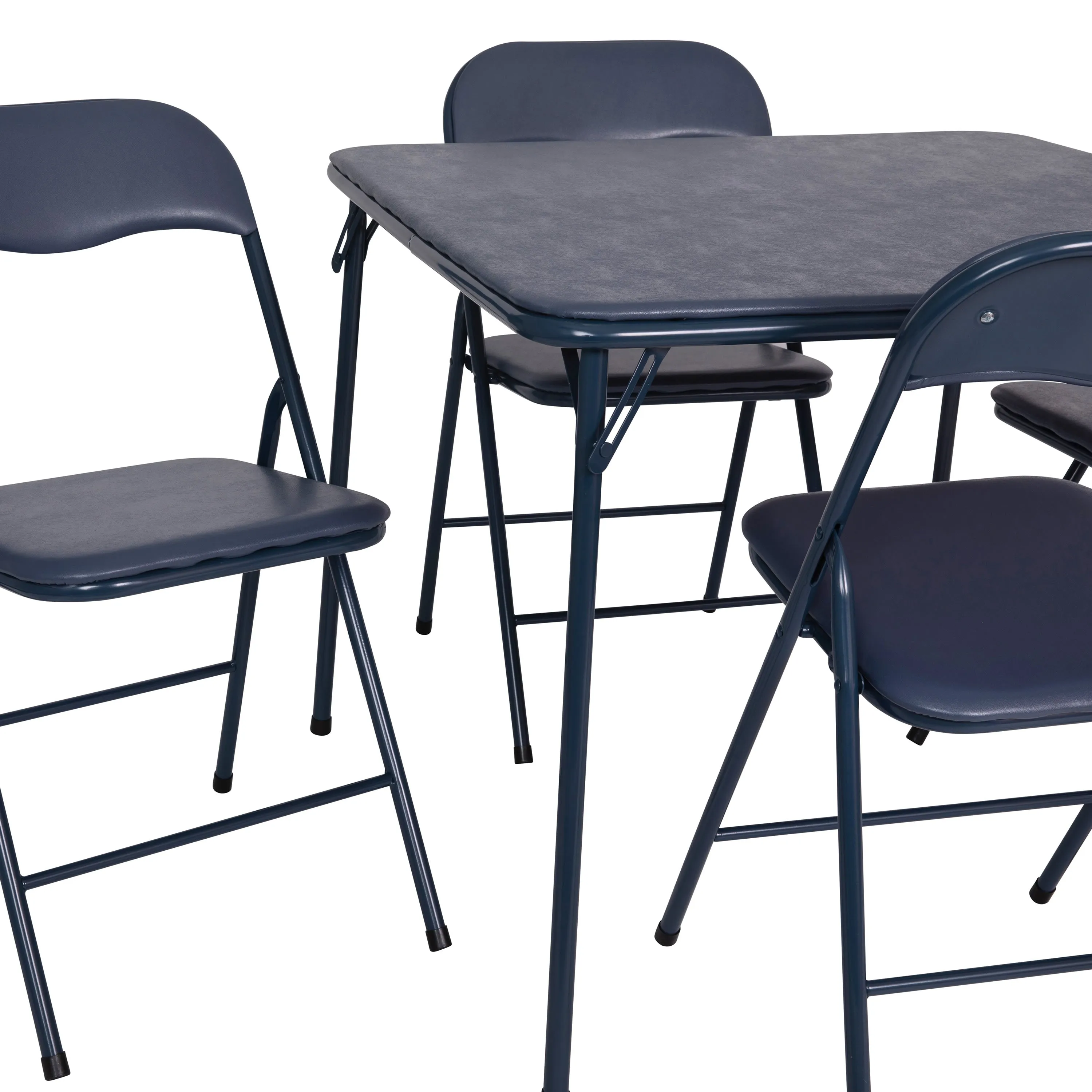5 Piece Folding Card Table and Chair Set