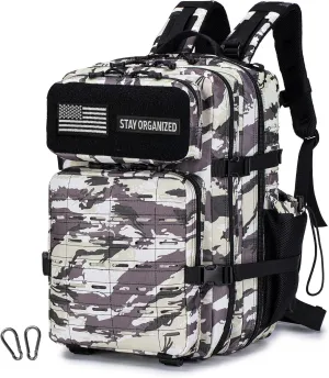 50L Military Tactical Backpack for Men,Water Resistant Day Backpack Molle Army 3 Days Assault Pack Bug Out Bag,Heavy Duty Hiking Treeking Rucksack
