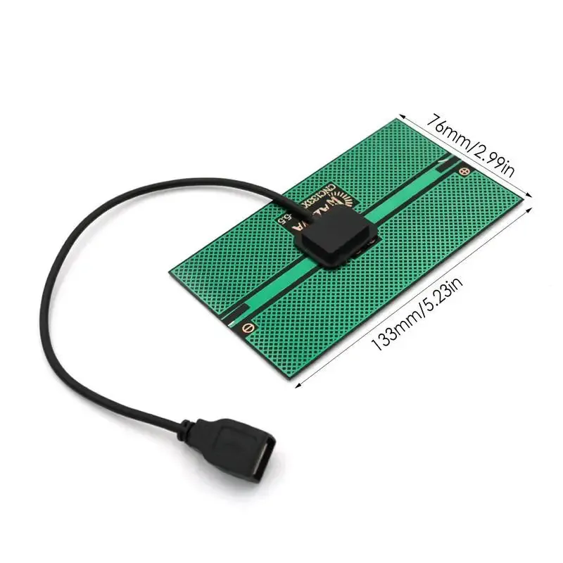 5.5W USB Solar Panel Power Bank Charger - Compact Solar Charger for Smart Phones, Tablets, Hiking, and Camping