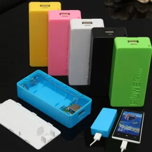 5600mAh 2X 18650 USB Portable Power Bank Battery Charger Case DIY Box For iPhone Sumsang