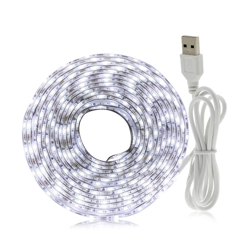 5V LED Strip Light USB 2835 RGB LED Tape 1M 2M 3M Flexible Neon Ribbon for TV Backlight PC Screen Background Lighting