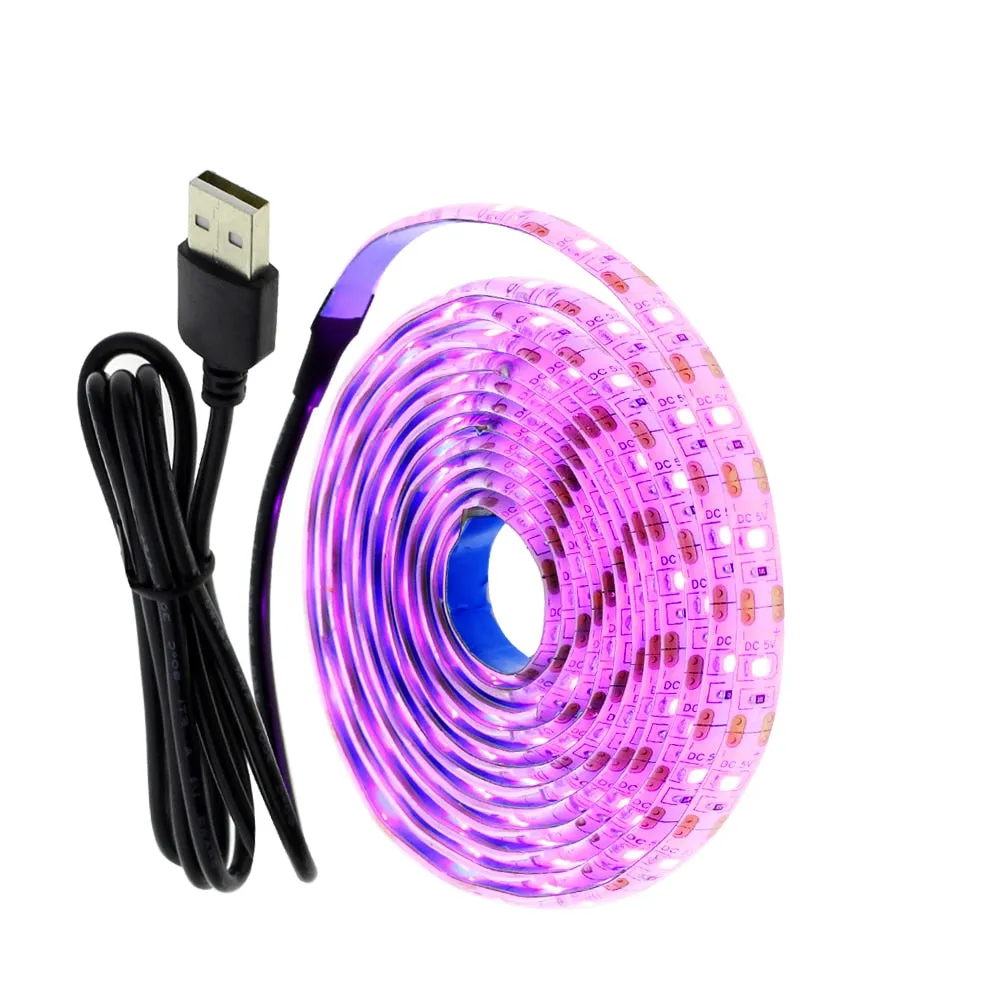 5V LED Strip Light USB 2835 RGB LED Tape 1M 2M 3M Flexible Neon Ribbon for TV Backlight PC Screen Background Lighting